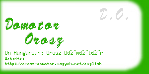 domotor orosz business card